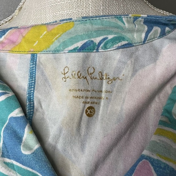 Lilly Pulitzer Sophiletta Dress Bennet Blue Showstopper UPF 50+ XS - Picture 3 of 3